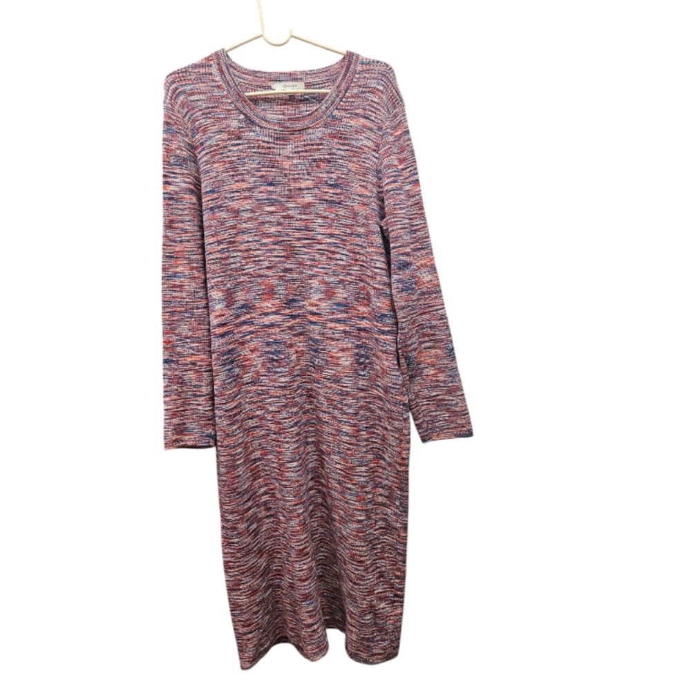 Madewell Space-Dyed Midi Sweater Dress Size XL - Picture 5 of 9